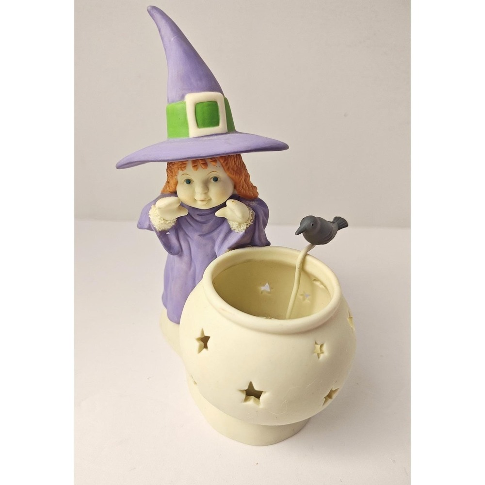 Department 56 Snowbaby "Stirrin Up a Little Magic" Tea Light Holder